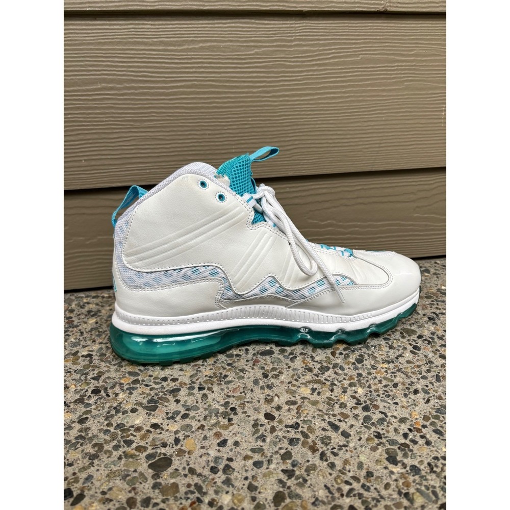 Nike Air Max Jr Chlorine Blue White 2011 Basketball 442478-100 Men's Size 10.5 - Picture 2 of 12